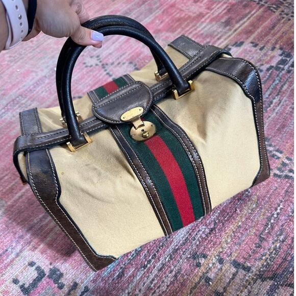 GUCCI Vintage Large Train Case Collector's Piece - Picture 1 of 13